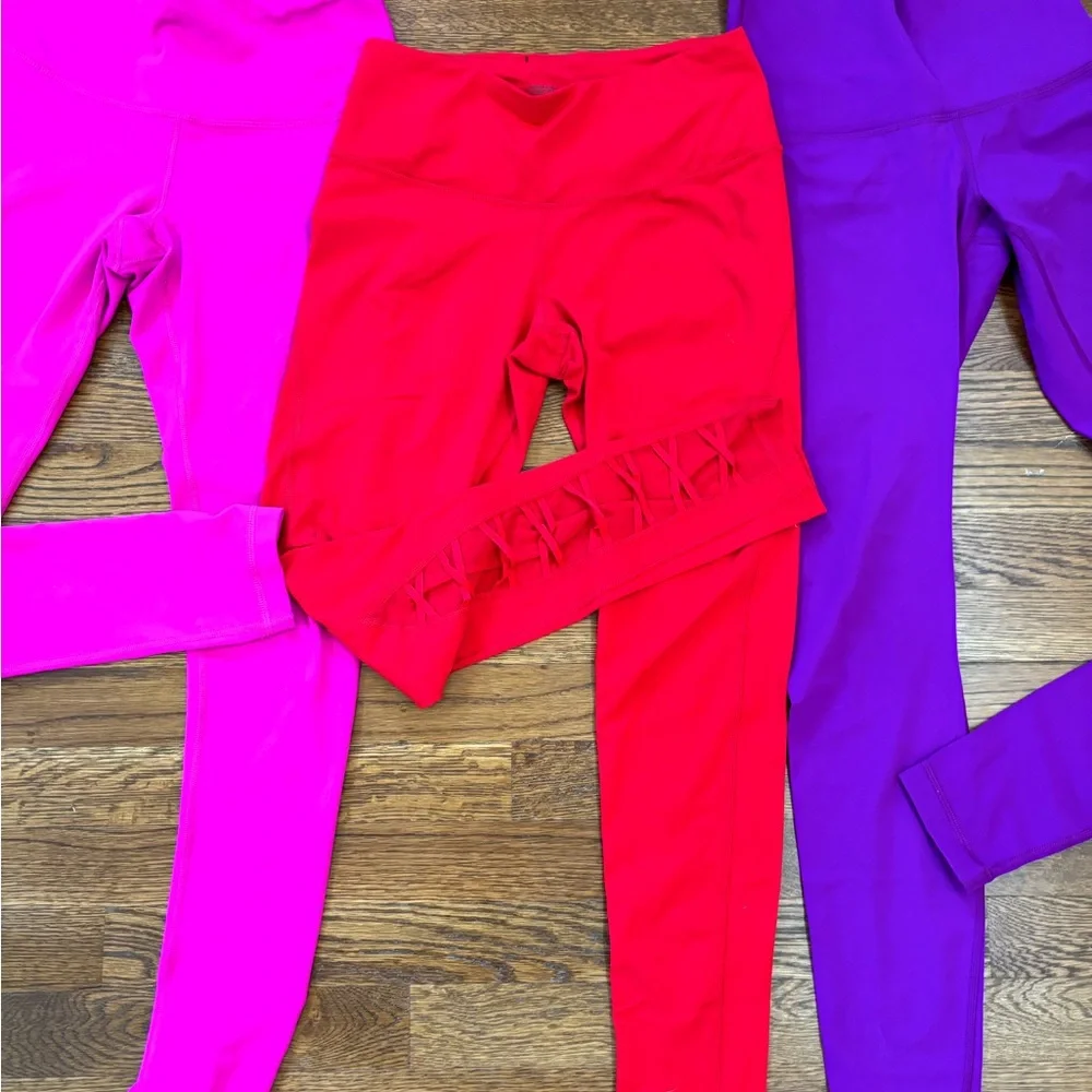 💜❤️💗 LULULEMON, PINK, 90 Degrees BUNDLE of high waisted leggings - Picture 3 of 16